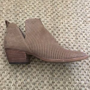Dolce Vita Perforated Suede Booties